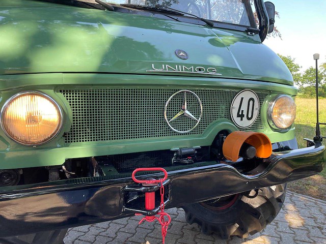 1969 mercedes unimog 406 cabrio agrarisch oldtimer - afbeelding 39 van  48