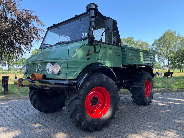 1969 mercedes unimog 406 cabrio agrarisch oldtimer - afbeelding 40 van  48