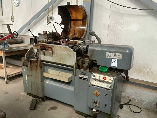 1969 schaublin 120hp hydropneumatic parallel draaibank - afbeelding 9 van  15