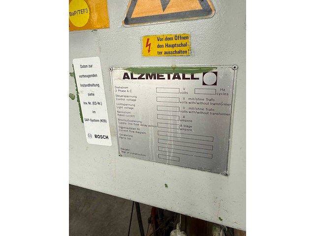 1970 alzmetall ab 3 esv kolomboormachine - afbeelding 13 van  13