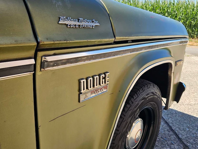 1970 dodge d-100 longbed fleetside pickup 318 v8 automaat lpg - afbeelding 33 van  33