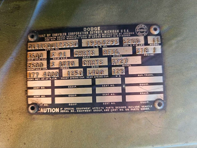1970 dodge d-100 longbed fleetside pickup 318 v8 automaat lpg - afbeelding 27 van  33