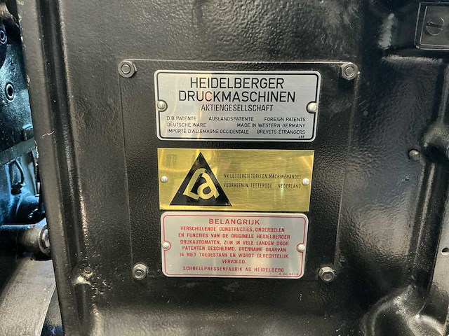 1971 heidelberg letterpress - afbeelding 7 van  24