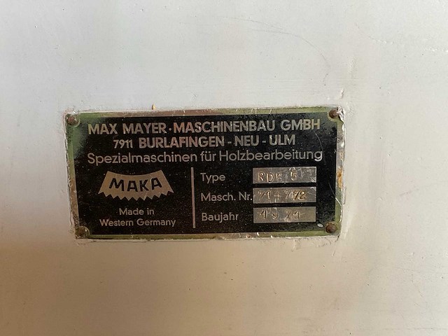 1971 maka rdp 5 stijlenfrees/inkroosmachine - afbeelding 7 van  21