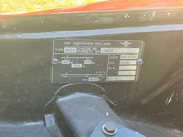 1972 daf 66 super luxe personenauto - afbeelding 36 van  42