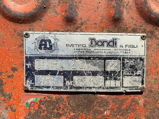 1972 dondi dmr 25-72 greppelfrees - afbeelding 5 van  13