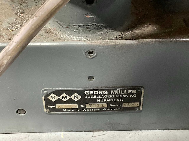 1972 george müller mps1 vlakslijpmachine - afbeelding 6 van  6