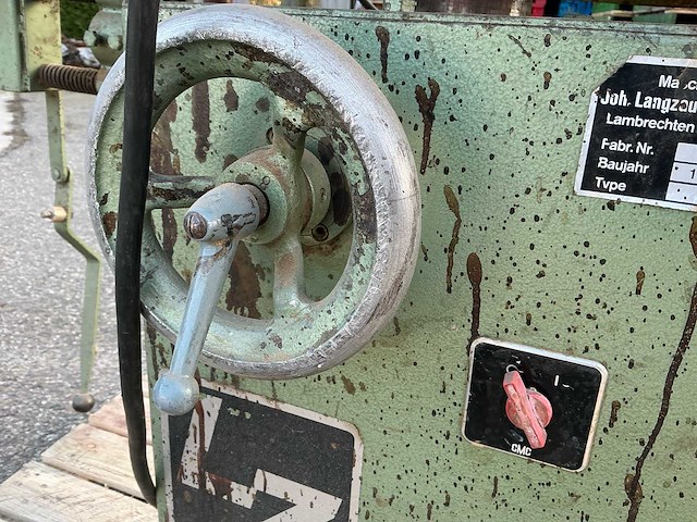 1972 joh. langzauner lzk2 bandschuurmachine - afbeelding 2 van  18