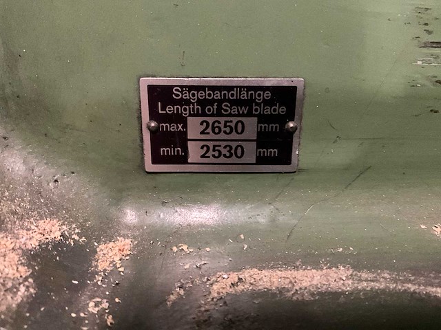 1972 mössner rekord sm320 verticale lintzaagmachine - afbeelding 4 van  15