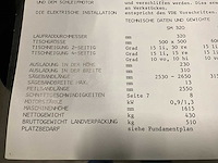 1972 mössner rekord sm320 verticale lintzaagmachine - afbeelding 6 van  15