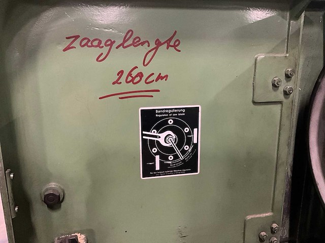 1972 mössner rekord sm320 verticale lintzaagmachine - afbeelding 14 van  15