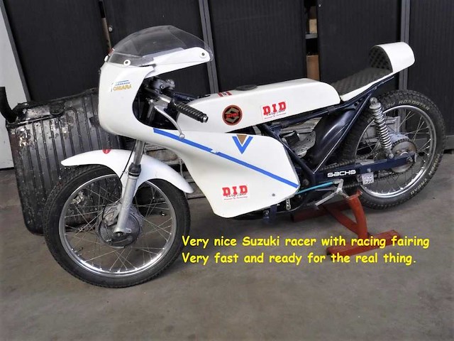 1972 suzuki racer 50cc | japanese racing moped - afbeelding 9 van  15
