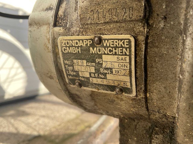 1972 zundapp 434 01 oldtimer brommer - afbeelding 4 van  12