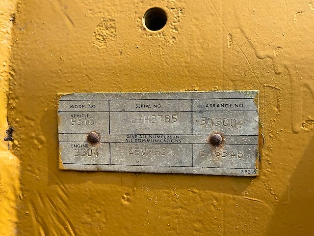 1973 caterpillar 951c 4 in 1 bak rupsgraafmachine - afbeelding 10 van  18