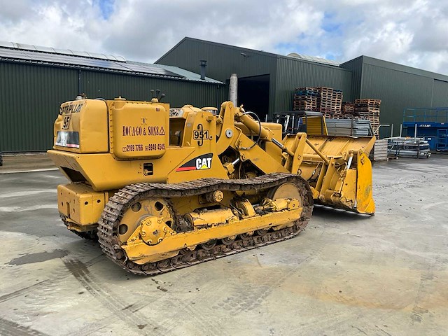 1973 caterpillar 951c 4 in 1 bak rupsgraafmachine - afbeelding 14 van  18