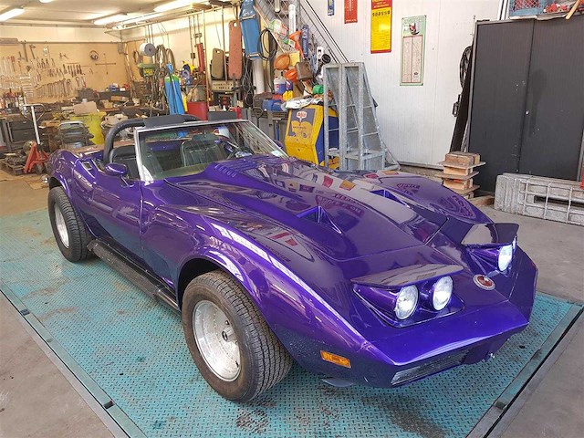 1973 chevrolet corvette convertible | american sports car - afbeelding 28 van  65