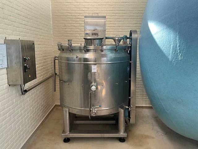 1973 de rijk & van t lam rvs mengtank (circa 1200liter) - afbeelding 1 van  9