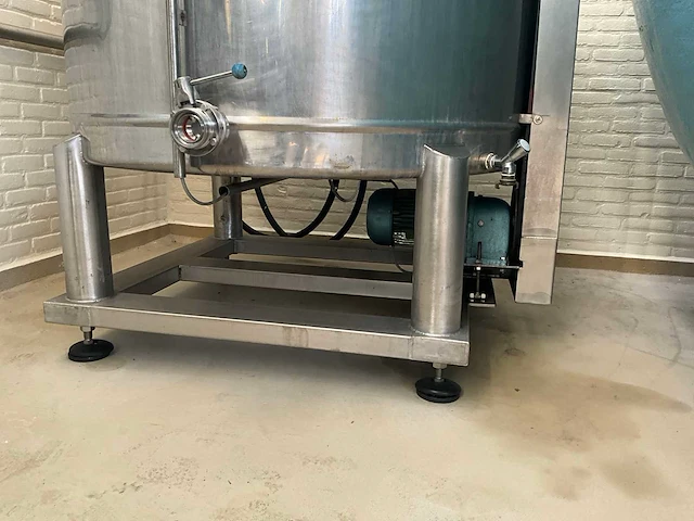 1973 de rijk & van t lam rvs mengtank (circa 1200liter) - afbeelding 4 van  9
