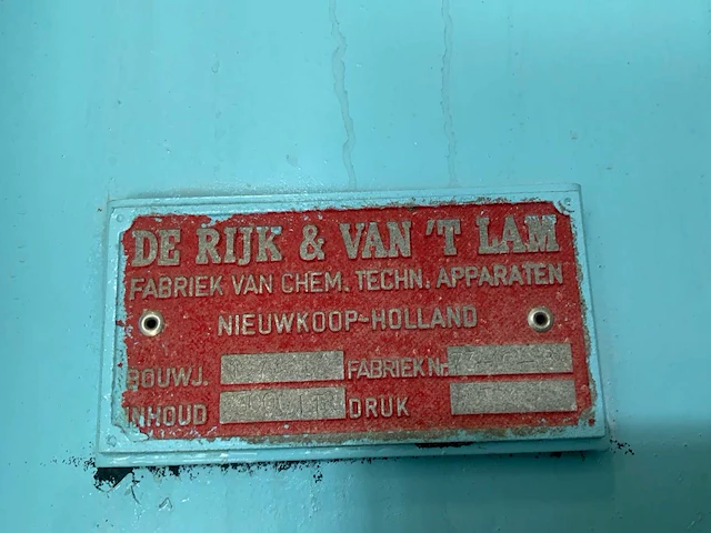 1973 de rijk&van ‘t lam opslagtank 33000 liter (2x) - afbeelding 12 van  12