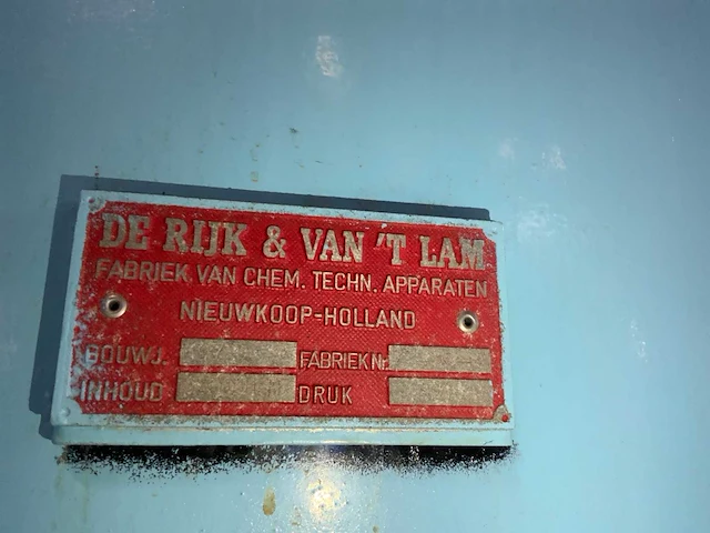 1973 de rijk&van ‘t lam opslagtank 33000 liter - afbeelding 8 van  8