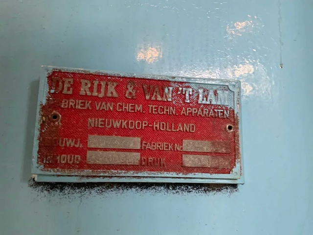 1973 de rijk&van ‘t lam opslagtank 33000 liter - afbeelding 5 van  6