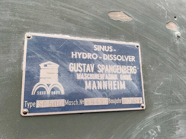 1973 frequentie geregeld dissolver sd500 industriële menger - afbeelding 2 van  11
