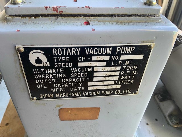 1973 maruyama cp-80 vacuümpomp - afbeelding 6 van  6