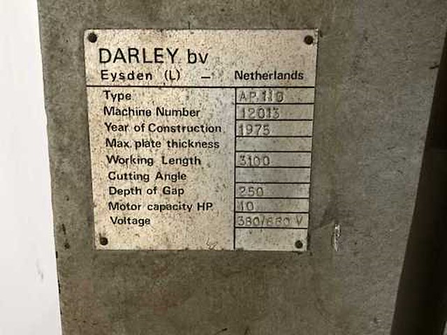 1974 darley ap110 kantbank - afbeelding 4 van  13