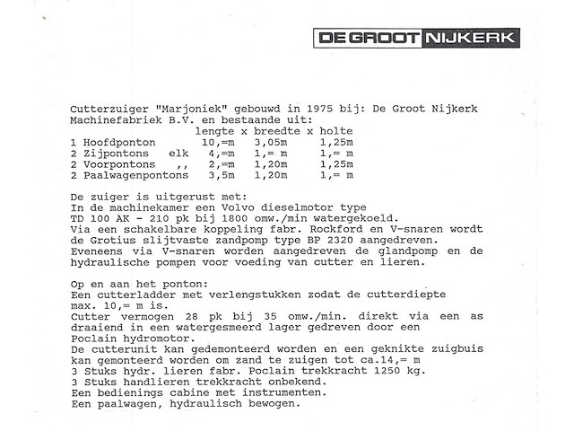 1975 damen cutterzuiger / zandzuiger - afbeelding 29 van  35