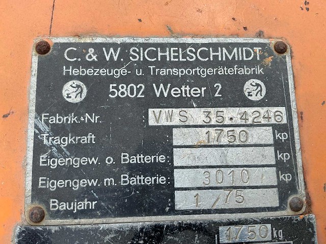 1975 sichelschmidt reachtruck - afbeelding 6 van  14
