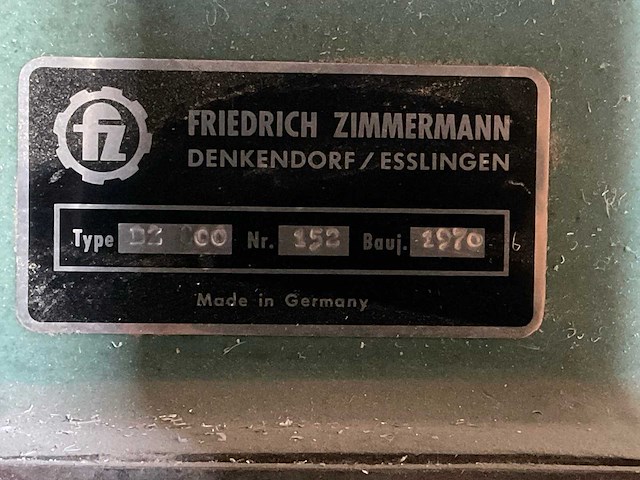 1976 friedrich zimmermann bz800 lintzaagmachine - afbeelding 9 van  9