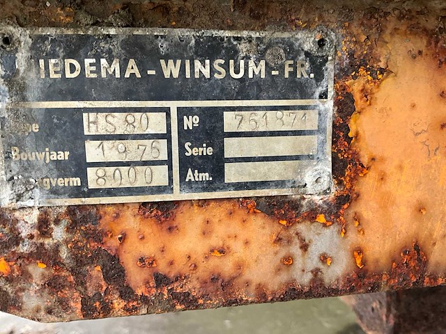 1976 miedema hs80 dumper aanhanger - afbeelding 9 van  17