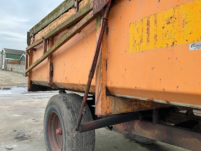 1976 miedema hs80 dumper aanhanger - afbeelding 10 van  17
