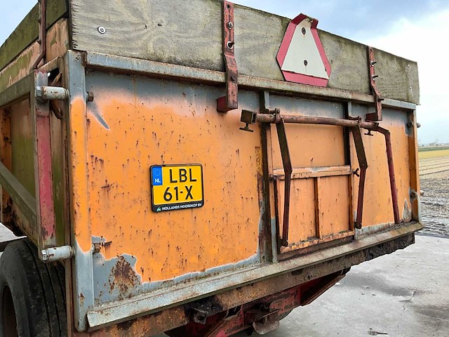 1976 miedema hs80 dumper aanhanger - afbeelding 15 van  17