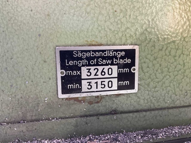 1976 mössner ebm 2/2 lintzaagmachine - afbeelding 6 van  9