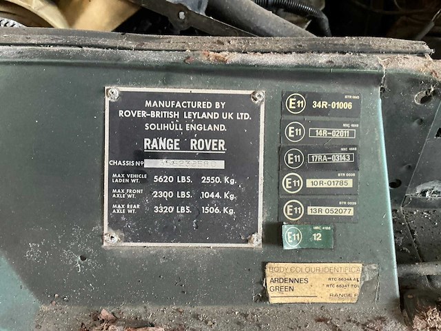 1976 range rover personenauto - afbeelding 9 van  13
