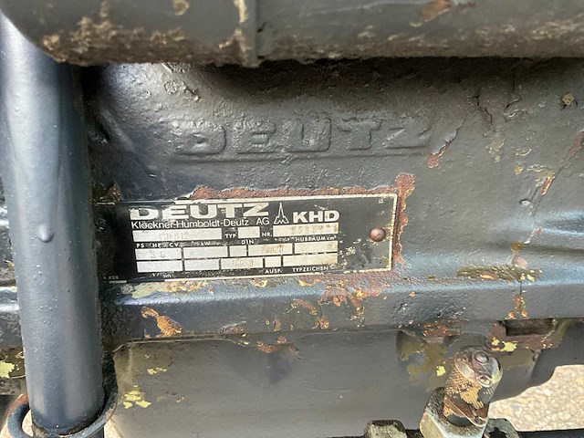 1977 deutz d5206 oldtimer tractor trl-78-r (marge) - afbeelding 18 van  26