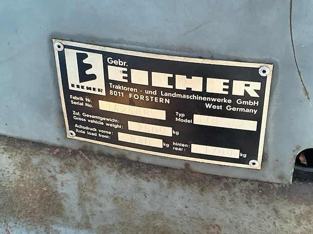 1977 eicher 3705-77 oldtimer tractor - afbeelding 7 van  21