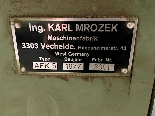 1977 kamro afk 5 vlakbed-vlakschaafmachine - afbeelding 5 van  6