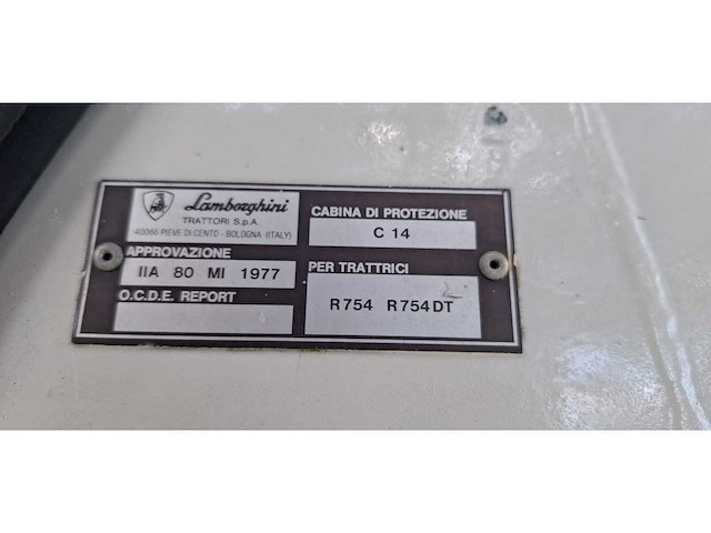 1977 lamborghini r754 tweewielaangedreven landbouwtractor - afbeelding 22 van  22