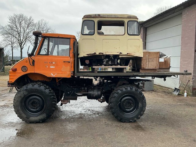 1977 mercedes benz unimog 406 vierwielaangedreven landbouwtractor - afbeelding 12 van  49