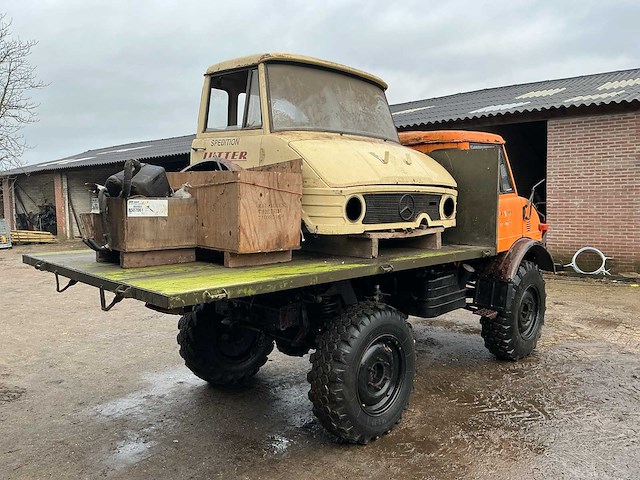 1977 mercedes benz unimog 406 vierwielaangedreven landbouwtractor - afbeelding 42 van  49