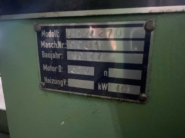 1977 paul ott kg d99/270 hydraulische warmtepers met pompkast - afbeelding 9 van  32