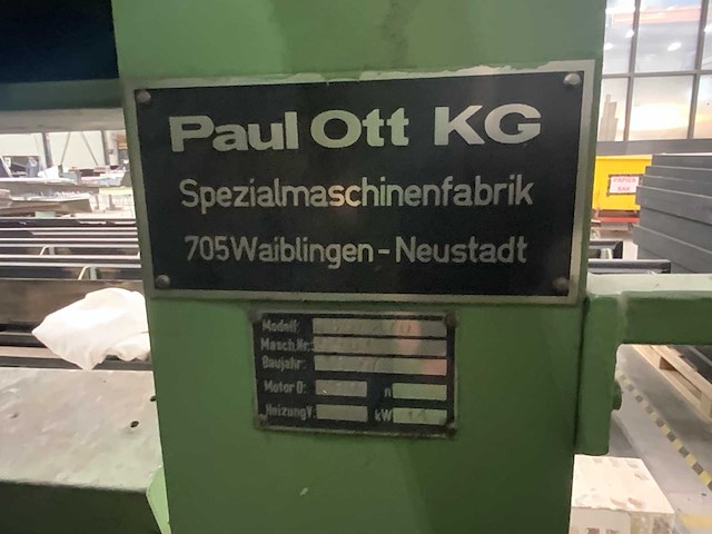 1977 paul ott kg d99/270 hydraulische warmtepers - afbeelding 8 van  32