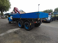 1977 scania 86 ls86s50 6x2 3-zijdige kipper met hmf 1110 laadkraan - afbeelding 11 van  14
