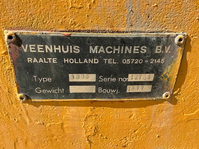 1977 veenhuis 3600 mesttank - afbeelding 9 van  9