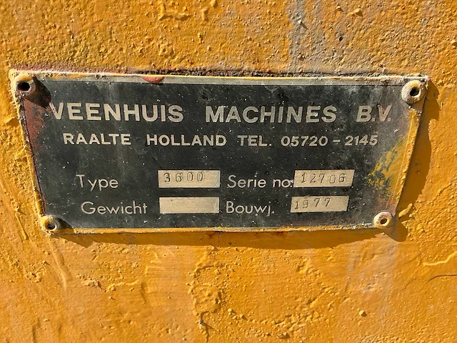 1977 veenhuis 3600 mesttank - afbeelding 9 van  9