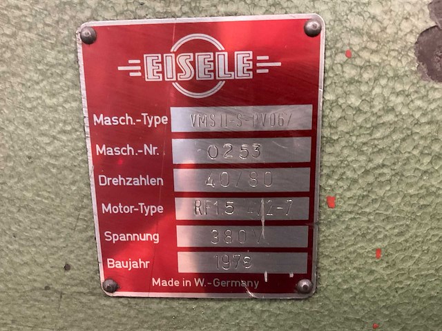 1978 eisele vmsh-s-pv067 afkortcirkelzaagmachine - afbeelding 7 van  7