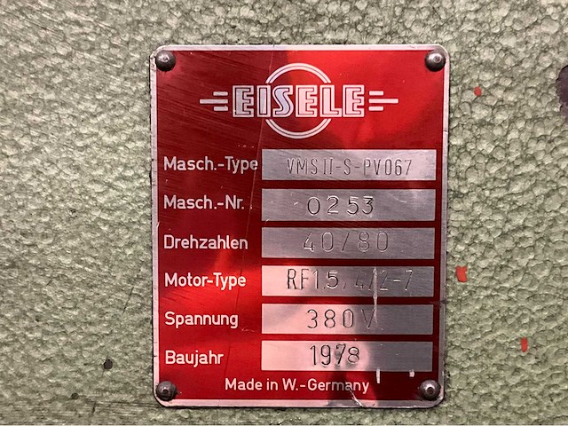 1978 eisele vmsh-s-pv067 afkortcirkelzaagmachine - afbeelding 3 van  11