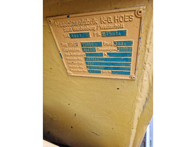 1978 hoes 15000-k asfalteermachine - afbeelding 15 van  22